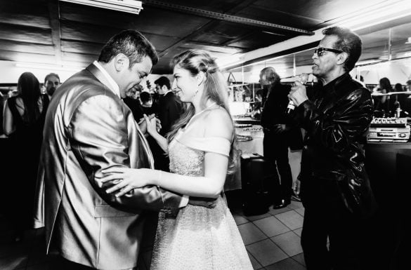 Soirée Bat Mitsva, père et fille danse, Vigon chante